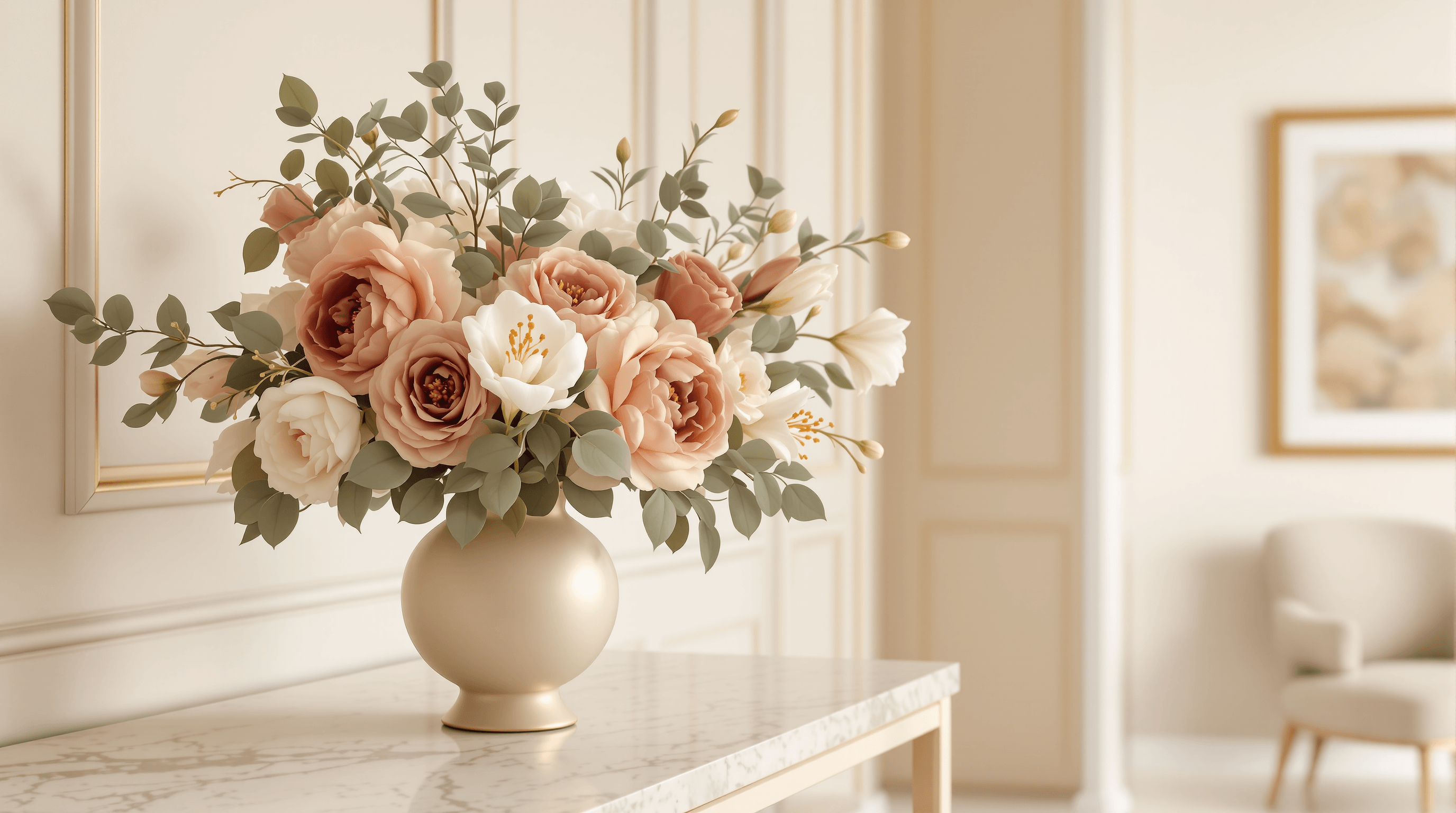 Violetta Flowers - El yapımı premium çiçek aranjmanı